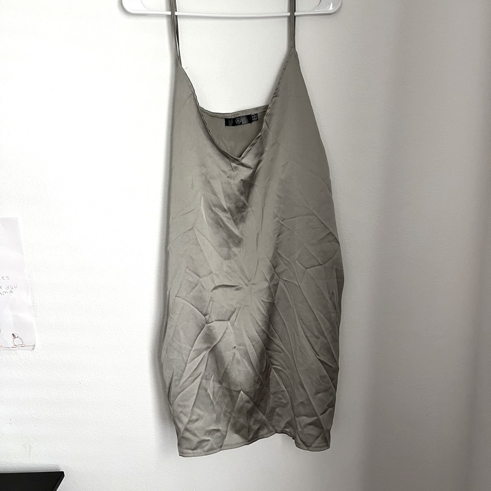 Missguided Satin Cami Slip Dress